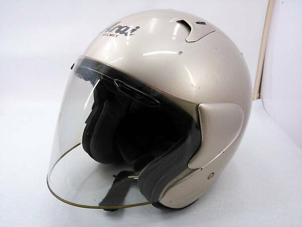 【送料無料】Arai アライ SZ-F SZF SILKY GOLD シルキーゴールド Lサイズ ジェットヘルメット