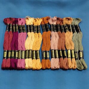 刺繍糸 オリムパス 刺繍糸 25番 20かせ 10色各2かせ