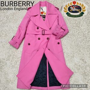 極美品 BURBERRY LONDON ENGLANDバーバリー 国内正規品 中綿 トレンチコート アーカイブロゴ 