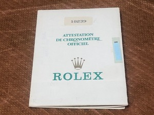 ロレックス デイデイト 18239 ホワイトゴールド 純正 ギャランティ ワランティ 国際保証書 L番 正規品 時計 付属品 ROLEX 非売品 DAY-DATE