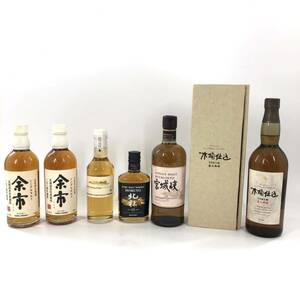 D-11 未開栓 SUNTORY サントリー 木桶仕込 1981年 北杜 12年 南アルプスのピュアモルト NIKKA ニッカ 余市 宮城峡 ウイスキー 6本セット 箱