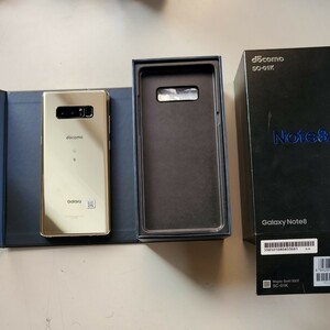 付属品あり　Docomo SC-01K メイプルゴールド　SAMSUNG Galaxy Note8 SIMロック解除済み