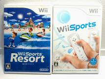 ★送料230円、即決、動作確認済、完品★　Wii Sports Resort Wiiスポーツ　リゾート　レア　2本セット　ネコポス追跡有り ⑧ ソフト ゲーム_画像1