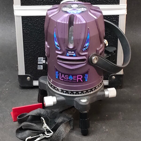 現状動作品 HENGCHANG レーザー墨出し器 LASER MASTER PRO GPS-8G 本体・ケース付