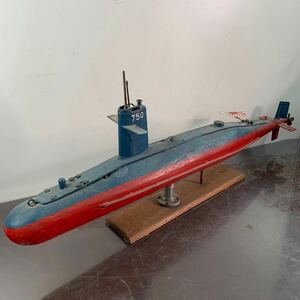 (12-18) 模型 潜水艦？　オブジェ　置物　インテリア　コレクション　船舶模型