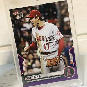 ★希少★ 大谷翔平 topps now カード ジャージナンバー エンゼルス MLB angels 二刀流 WBC MVP