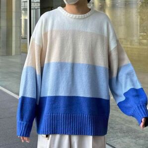 ONCILY MULTI BORDER KNIT / マルチボーダーニット