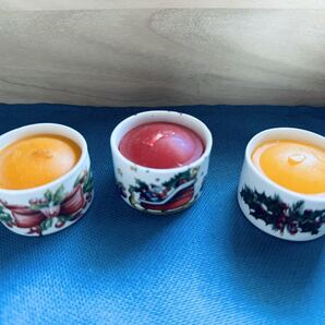 HUDSON GROUP XMAS VTVS クリスマスキャンドルホルダー3個