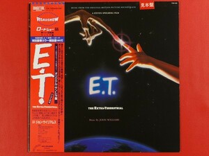 ◇【白ラベル】E.T. オリジナル・サウンドトラック ET/ジョン・ウイリアムス John Williams/帯付きLP、VIM-7285 #K06YK1
