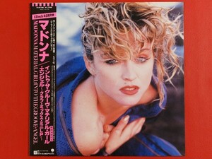 ◇【美盤】マドンナ Madonna/マテリアル・ガール Material Girl Angel And Into The Groove/国内盤帯付き12インチ、P-5199 #K14YK3