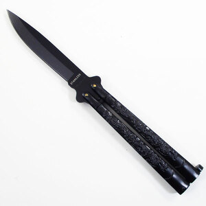 バタフライ ナイフ butterfly knife ブラックドラゴン 7023/182g 送料無料クリックポスト