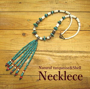  necklace turquoise long Indian sun to Domingo style Old manner 