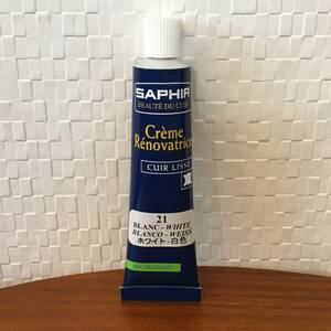 ● 送料￥180～ ● ホワイト 白 / サフィール SAPHIR レノベイティングカラー補修 25ml フランス製 靴クリーム(新品)(未開封)(正規品)