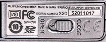 ☆動作品☆FUJIFILM 富士フィルム　デジタルカメラ　X20　元箱　標準レンズ　充電器　バッテリー2点　他備品類付属　M1087_画像10