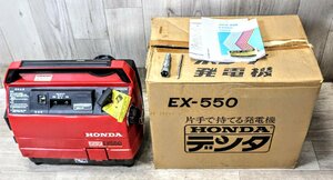 【未使用品】 ホンダ デンタ EX550 超低騒音型ポータブル発電機　新品未使用 片手で持てる発電機 50/60Hz 4サイクル 元箱付属 KT188-140