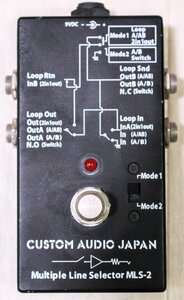 ☆動作品☆ CUSTOM AUDIO JAPAN (カスタム オーディオ ジャパン) エフェクター MLS-2 Multiple Line Selector ラインセレクター 8J1570