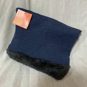  новый товар теплый защита горла "neck warmer" обратная сторона шерсть muffler темно-синий 