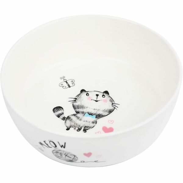 Alien Pet ペットボウル 猫 食器 フードボウル 陶器 ペット用食器 猫 犬 小型犬用 