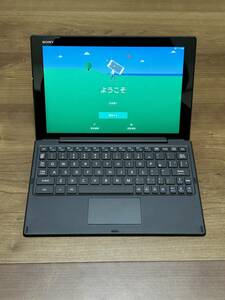 美品☆SONY Xperia Z4 Tablet docomo SO-05G ブラック＋専用Bluetooth キーボード BKB50