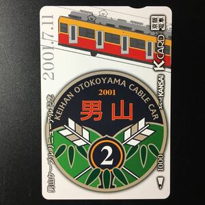 京阪/記念カードー「男山ケーブルリニューアル記念2」ー2001年発売ー京阪スルッとKANSAI Kカード