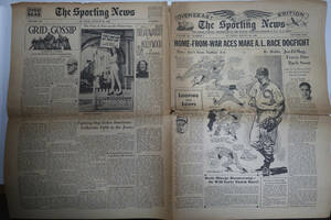 The Sporting News　FOR ARMED FORCES　ST.LOUIS1945年　アメリカ・スポーティングニュース