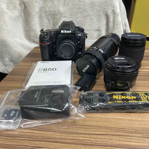 №118　Nikon　ニコン　D850　単焦点、標準、超望遠　トリプルレンズセット【極上品】