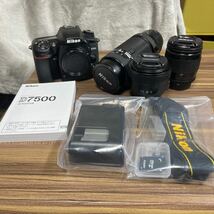 №114　Nikon　ニコン　D7500　単焦点、標準、超望遠　トリプルレンズセット　【極上美品】_画像1