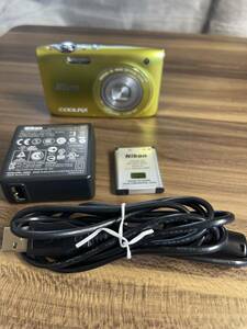 №89　Nikon　ニコン　S3100　シトラスイエロー　【中古・美品】