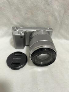 (7) SONY α NEX-5 SEL1855 新品バッテリー 動作品 デジタルカメラ ミラーレス レンズ