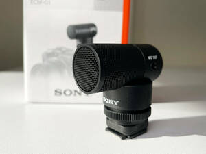 中古美品 SONY カメラ用マイク ショットガンマイクロホン ECM-G1 α7でvlogなどに 箱・備品完備で使用感ほぼ無し