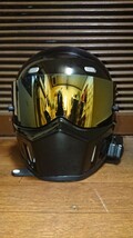 【売り切り】SIMPSONスーパーバンディット13風CRG ATV-1 （中古）インカム付き（LEXIN B4FM）リペイント（傷少）ミラーシールド（修理有）_画像3