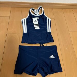 adidas 水着 セパレート 女の子 新品タグ130cm