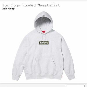 【XL】 国内正規 Supreme Box Logo Hooded Sweatshirt Ash Grey シュプリーム ボックス ロゴ フーディ パーカー