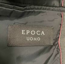 美品　EPOCA UOMO エポカウォモ　セットアップ　スーツ　上下　背広　ピンストライプ　2Bジャケット　シングル ブラック ビジネス _画像8