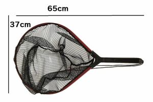 ランディングネット 大型 アルミフレーム 軽量 赤