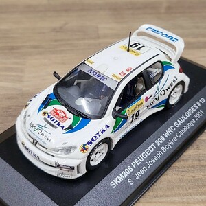 【S2】VITESSE 1/43 SKM208 PEUGEOT 206 WRC GAULOISES # 19 S. Jean Joseph Boyre Catalunya 2001 ビテス プジョー 