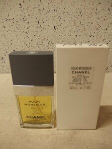 1130664w【CHANEL PARIS シャネル プール ムッシュウ オードゥ トワレット】コンサントレー（ヴァポリザター）100ml（テスター）香水/中古