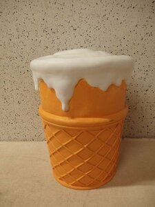 1230194s【ROTARY HERO INC JAPAN イースねアイスクリーム スツール】Fun Stool Ice Cream/ロータリーヒロ/ユニークスツール/中古品