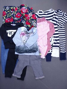 プチバトー Molo Vogue H&M等 トレーナー パンツ ロンパース 甚平 子供服 セット まとめ 70～80 ZEOBISTM