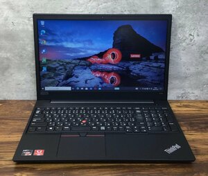 1円～ ●LENOVO THINKPAD E595 / Ryzen 5 3500U (2.10GHz) / メモリ 8GB / NVMe SSD 128GB / 15.6型 HD (1366×768) / Windows10 Pro 64bit