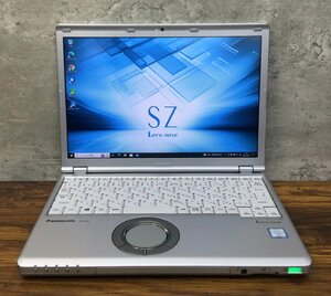 1円～ ●Panasonic LET'S NOTE SZ6 / Core i7 7600U (2.80GHz) / メモリ 16GB / SSD 512GB / 12.1型 (1920×1200) / Windows10 Pro 64bit