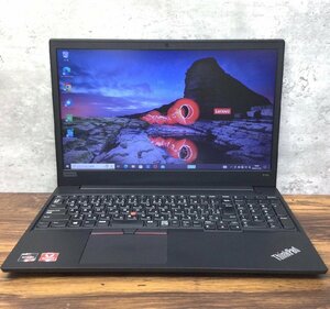 1円～ ●LENOVO THINKPAD E595 / Ryzen 5 3500U (2.10GHz) / メモリ 8GB / NVMe SSD 128GB / 15.6型 HD (1366×768) / Windows10 Pro 64bit