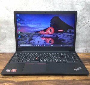 1円～ ●LENOVO THINKPAD E595 / Ryzen 5 3500U (2.10GHz) / メモリ 8GB / NVMe SSD 128GB / 15.6型 HD (1366×768) / Windows10 Pro 64bit