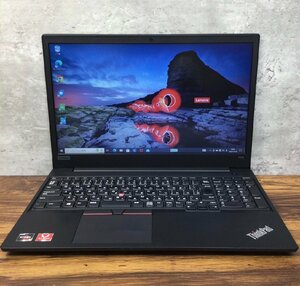 1円～ ●LENOVO THINKPAD E595 / Ryzen 5 3500U (2.10GHz) / メモリ 8GB / NVMe SSD 128GB / 15.6型 HD (1366×768) / Windows10 Pro 64bit