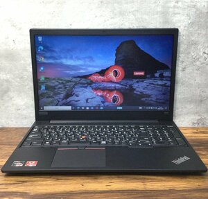 1円～ ●LENOVO THINKPAD E595 / Ryzen 5 3500U (2.10GHz) / メモリ 8GB / NVMe SSD 128GB / 15.6型 HD (1366×768) / Windows10 Pro 64bit