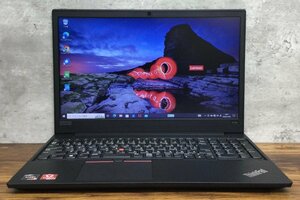 1円～ ●LENOVO THINKPAD E595 / Ryzen 5 3500U (2.10GHz) / メモリ 8GB / NVMe SSD 128GB / 15.6型 HD (1366×768) / Windows10 Pro 64bit