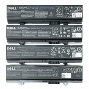 DELL Latitude E5500 純正バッテリー　T749D　14.8V-37Wh　4個セット　動作未確認ジャンク品　YJ5082