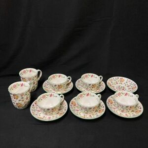 DKe549D08 MINTON ミントン HADDON HALL ハドンホール カップ＆ソーサー 5客 コップ 洋食器 など まとめ