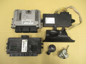 BMW MINI ミニ mini R55 R56 ZG16 SV16 後期 クーパーS エンジン コンピューター CPU DME フットウェル キーレス シリンダー セット　