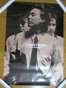 当時物 TM NETWORK ポスター 59.5cm×84cm humansystem TMネットワーク EPIC SONY 非売品 